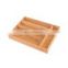 K&B bamboo space-saving kitchen drawer tray natural bamboo drawer adjustable cutlery tray for cutlery