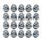 AOSU 32mm Chrome Steel Strengthen Integrated Solid Wheel Lug Nuts Universal Fit For Ford