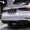 CLY Car bumpers For 2017 2019 2019 2020 2021 Audi A3 Facelift RS3 Body Kits Front Car Bumper Grille
