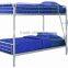 Stainless steel double bunk bed dormitory bunk bed with desk and drawer