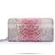 Custom Logo Lady Luxury Genuine Python Snake Skin Leather Clutch Bag Wallet for women