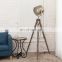 Nautical Study Room Decor Vintage Spot Light Lamp Floor Brown Tripod Stand Tripod Floor Lamp Living Room & Bedroom Lamp