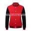 Baseball lettermen varsity jacket for men with leather sleeve custom embroidery patched logo