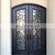 custom modern front exterior entrance iron metal universal prehung steel patio double door