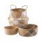 Vietnam Supplier Large Diamond Set Of 3 Seagrass Belly Basket Plant Holder Storage Basket Decor Home Wholesale