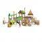 Good quality wooden style kids outdoor toys playground equipment set children