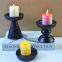 Wholesale Black Column Candle Holder Metal Candlestick Matte Black Candle Holder Home Decorations