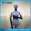 half body torso mannequin with wooden flexible arm