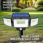 Moderne IP65-wasserdichte, an der Wand montierte, von Solarmodulen angetriebene LED-Induktions-Gartenleuchte mit dreiseitigem PVC-Leuchtenk?rper, Au?enwandleuchten