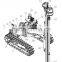 KC120 Crawler Blasthole Drill Rig 25m Depth Crawler Drilling Rig