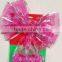 Christmas gift bows with glitter powder hand paint Gift bows Manufacturer