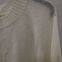 women's big round neck pullover  solid color white