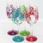 CE/EU/FDA/SGS/LFGB HIGH QUALITY HAND PAINTING WINE GLASS
