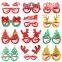 Christmas Glasses Decoration Adult Children Glitter Dress up Toy Xmas Glasses Christmas Tree Antlers Decorative Glassesift