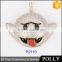 High quality 100% 925 sterling silver wing pendant necklace with zircon