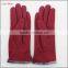 2016 spring new style woolen hand gloves women with raw edges