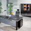 Modern popular office furniture, Black wooden executive desk,classic office desk design (SZ-OD060)