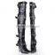 Over the knee lace up boots front round metal embelished thigh high boots cut out knee high gladiator boots