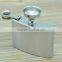 4oz Stainless Steel Liquor Wine Flask With Hinged Screw-On Cap DHL Freeshipping