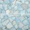 Natural semiprecious gemstone blue quartz ice blue