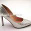 sexy pointed toe high heel diamond bridal party shoes
