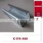 Lowest price glass profile manufacturer,polishing u channel C profile factory, balcony railing