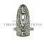 Attractive Male Ring Pave Diamond Silver Lovely Ring ,Special Love letters 92.5 Sterling Silver Pave Nail Ring