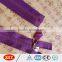 high quality purple rubber puller plastic zipper , coat zipper