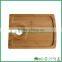 FB1-3022 bamboo serving plate with wine glass holder