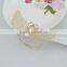 fashionable golden butterfly shape crystal metal alloy napkin rings