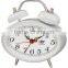 oval shape metal case mechanical alarm clock mechanism, desktop clock, Bedside clock