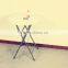32-Inch Round Granite White Plastic Bar Height Folding Table