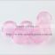 customized pink glass stone round shape large hole gemstone beads                        
                                                                                Supplier's Choice