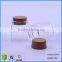 small empty clear corked glass bottles 20ml