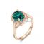 IN Stock Wholesale Gemstone Luxury Handmade Brand Women Metal Ring SKD0336