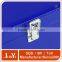 high end blue pu wine gift papckaging box with metal lock and handle