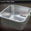Single bowl heavy duty commercial industrial ss kitchen sink cabinet used for home hotel restaurant with backsplash under shelf