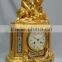 golden mechanical clock