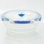 collapsible mircoware safe high quality round food storage ,silicone fresh container,picnic silicone box