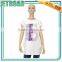 Women's Hip Long Blouse Cap sleeves Ruffled side seam designs for fat women