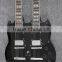 black colour double neck RSG electric guitar