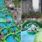 Green 300m Long Giant Inflatable Water Slide,Durable PVC Commercial Customized Inflatable Slide