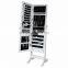 Hotsale floor jewelry organization cabinet with mirror