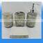 Dehua high quality 4pcs ceramic bathroom accessory