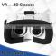 2016 hot sale 3D cardboard vr with Flexible and adjustable headband