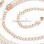 fashion all-match ladies and woman peal beads hook decoration narrow waist belt with metal chain