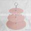 Custom shape&Color glass 3 tier cake stand