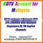 2016 New arrival HDTV IPTV MYIPTV APK Astro for malaysia market with singapore hk tw and chinese channels
