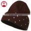 Studs fashionable knitted Beanie and Scarf Set