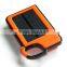 2015 Promotion 1500 mah waterproof solar power bank charger for Mp3/4